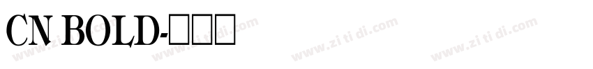 CN BOLD字体转换